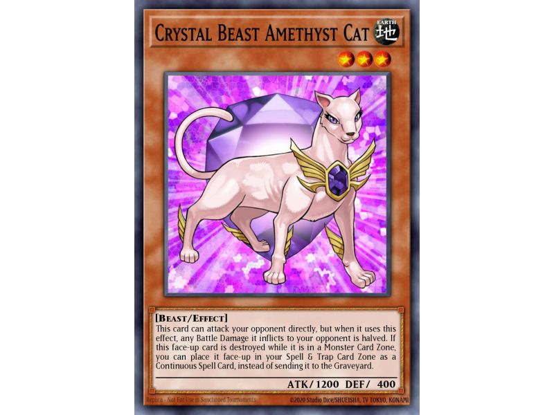 Crystal Beast Amethyst Cat (Super Rare)