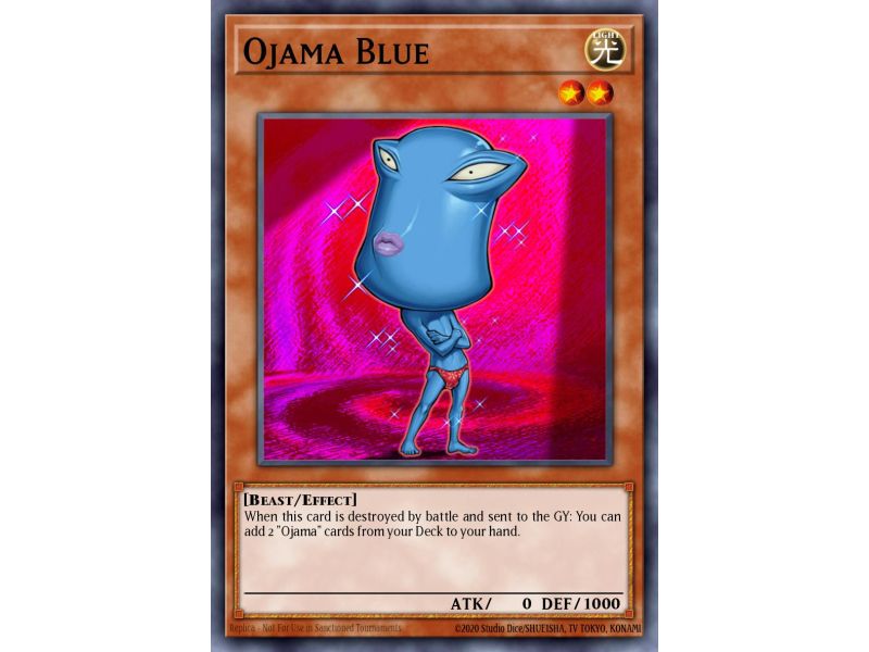 Ojama Blue (Super Rare)