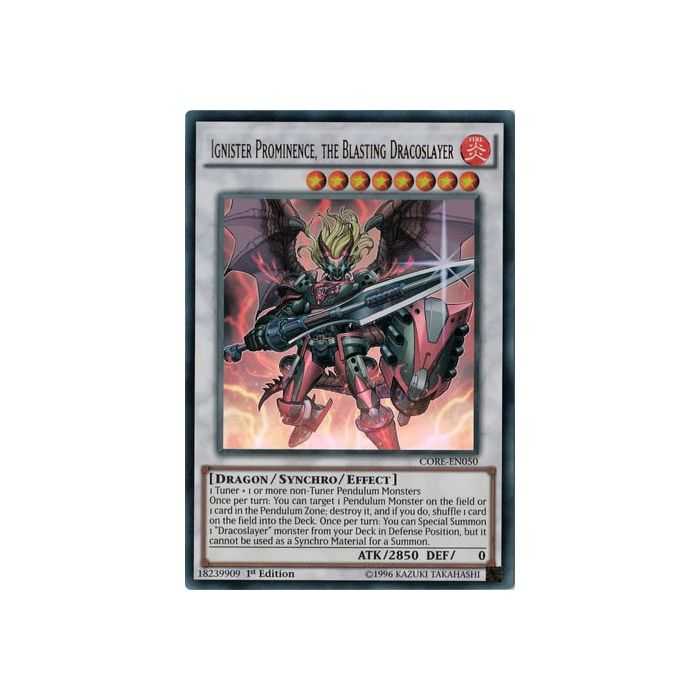 Ignister Prominence, the Blasting Dracoslayer (Ultra Rare) – Clash of Rebellions | Carta YUGIOH en México