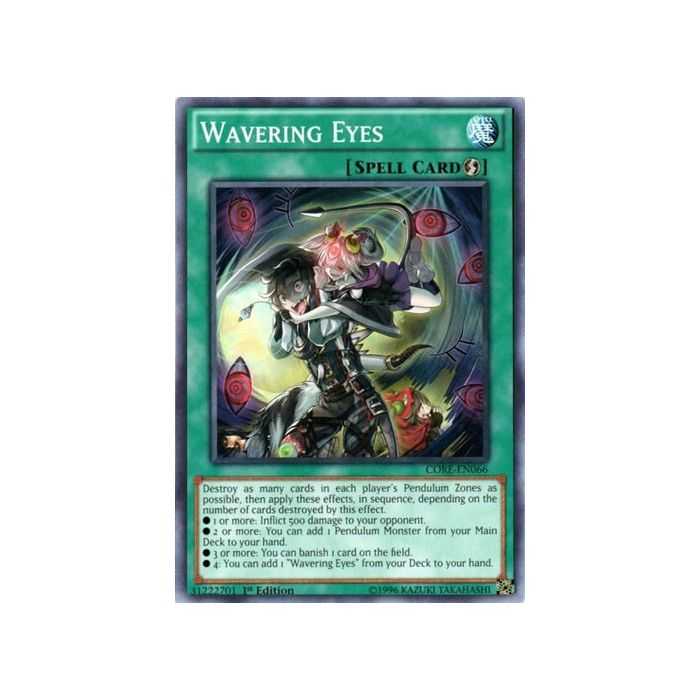 Wavering Eyes (Common) – Clash of Rebellions | Carta YUGIOH en México