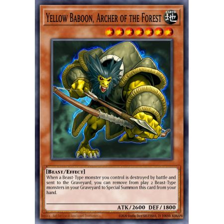 Yellow Baboon, Archer of the Forest (Ultimate Rare)