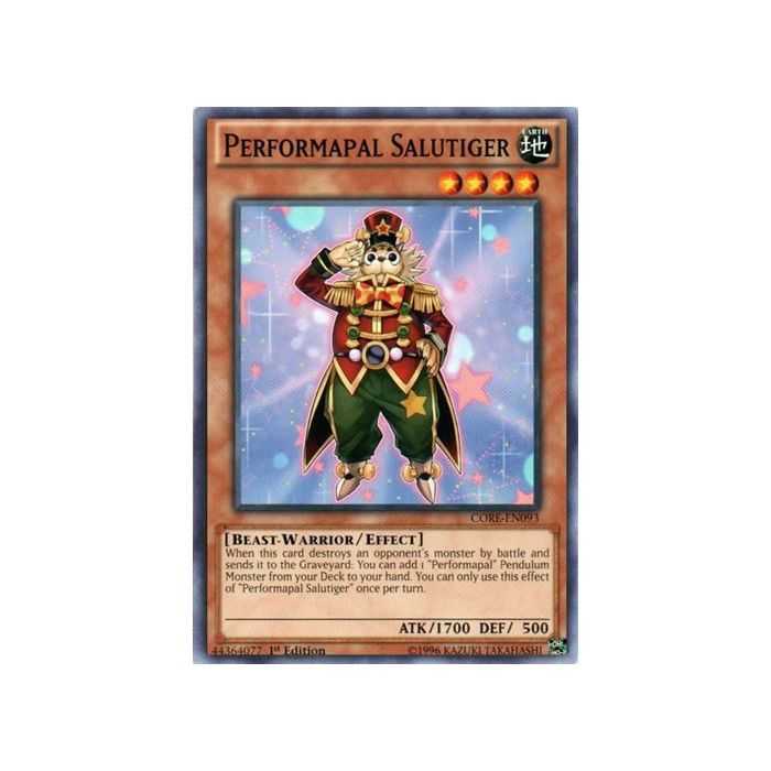 Performapal Salutiger (Common) – Clash of Rebellions | Carta YUGIOH en México