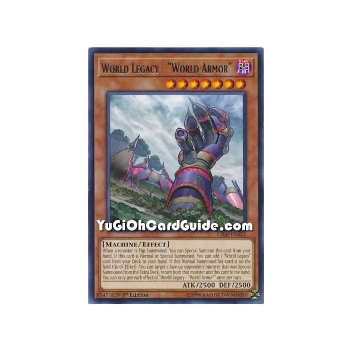 World Legacy - World Armor"" (Super Rare) – Circuit Break | Carta YUGIOH en México