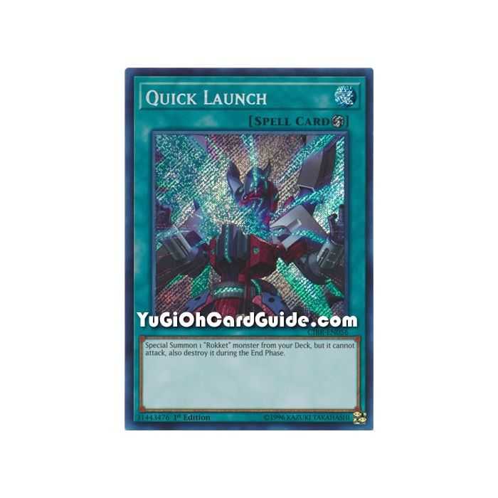 Quick Launch (Secret Rare) – Circuit Break | Carta YUGIOH en México
