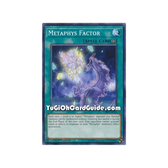 Metaphys Factor (Common) – Circuit Break | Carta YUGIOH en México
