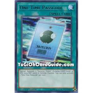 One-Time Passcode (Super Rare) – Circuit Break | Carta YUGIOH en México