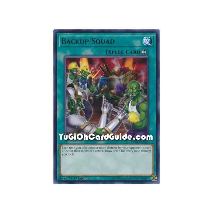 Backup Squad (Rare) – Circuit Break | Carta YUGIOH en México