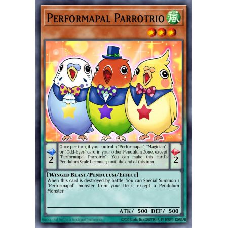 Performapal Parrotrio (Super Rare)