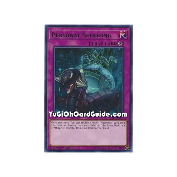 Personal Spoofing (Rare) – Circuit Break | Carta YUGIOH en México