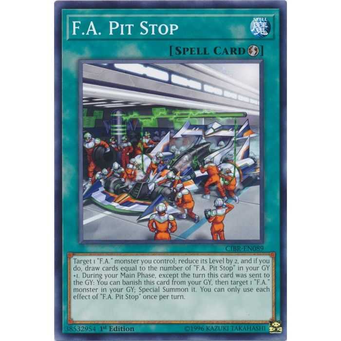 F.A. Pit Stop (Common) – Circuit Break | Carta YUGIOH en México