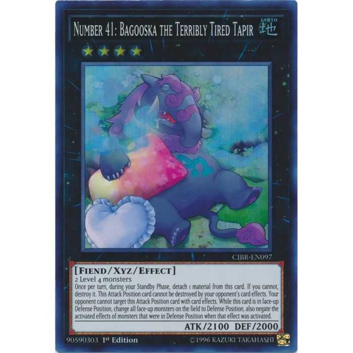 Number 41: Bagooska the Terribly Tired Tapir (Super Rare) – Circuit Break | Carta YUGIOH en México