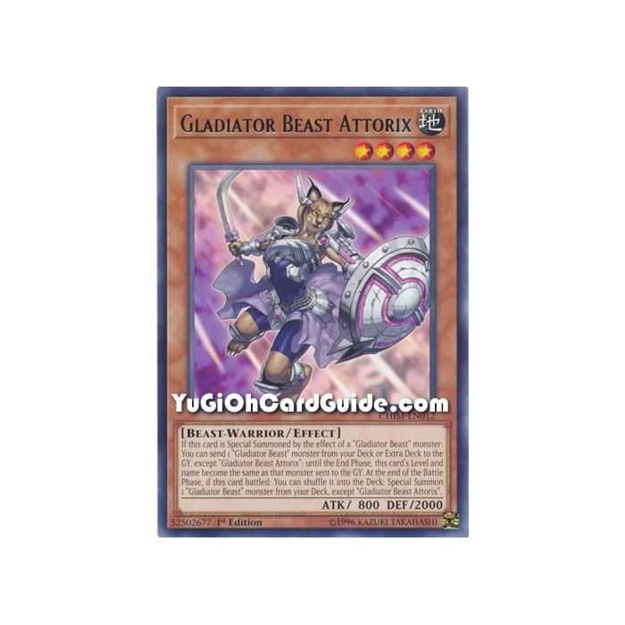 Gladiator Beast Attorix (Rare) – Chaos Impact | Carta YUGIOH en México