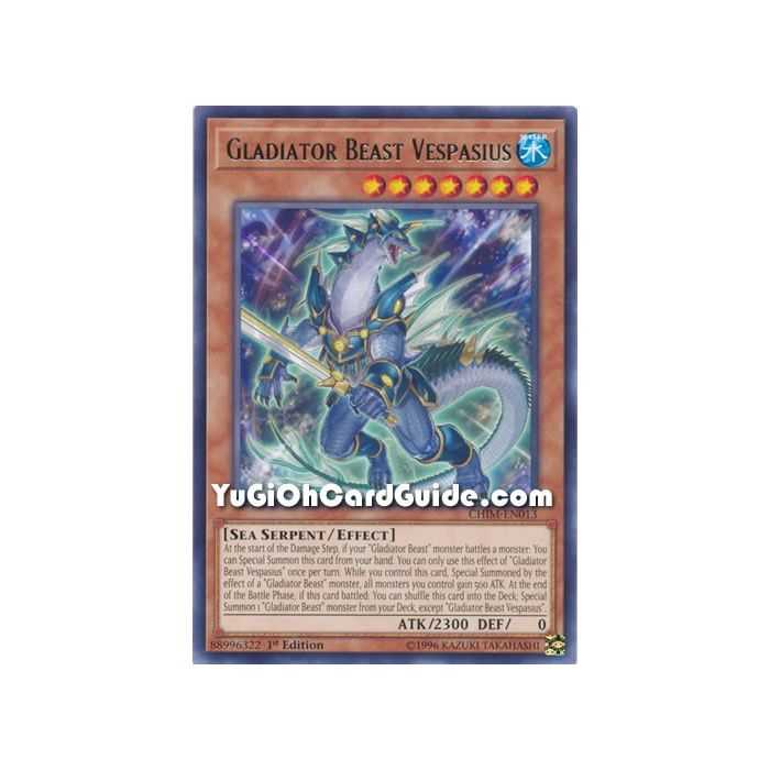 Gladiator Beast Vespasius (Rare) – Chaos Impact | Carta YUGIOH en México
