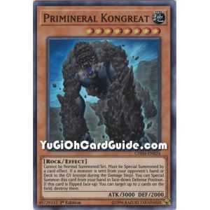 Primineral Kongreat (Super Rare) – Chaos Impact | Carta YUGIOH en México