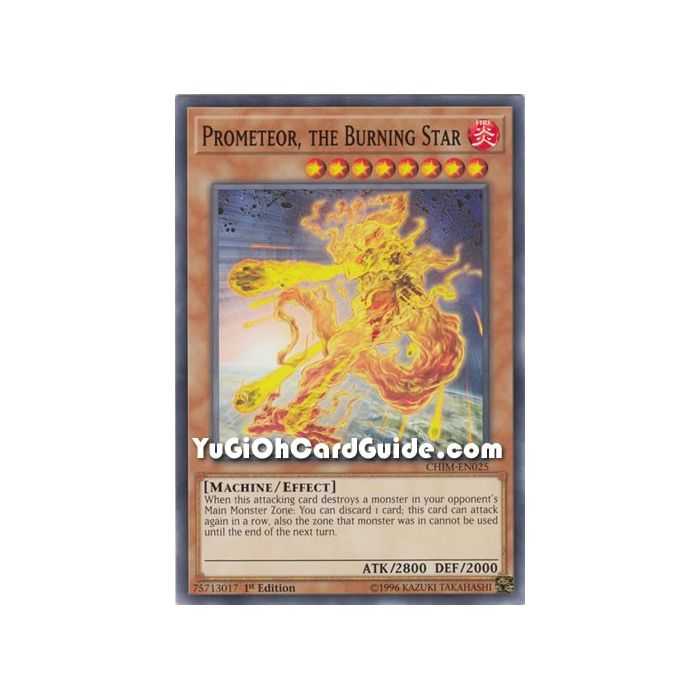 Prometeor, the Burning Star (Common) – Chaos Impact | Carta YUGIOH en México