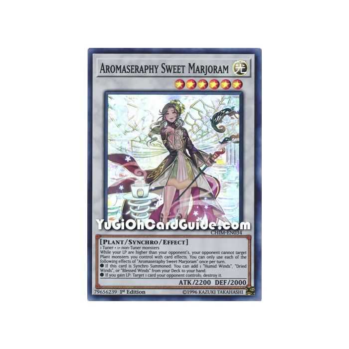 Aromaseraphy Sweet Marjoram (Super Rare) – Chaos Impact | Carta YUGIOH en México