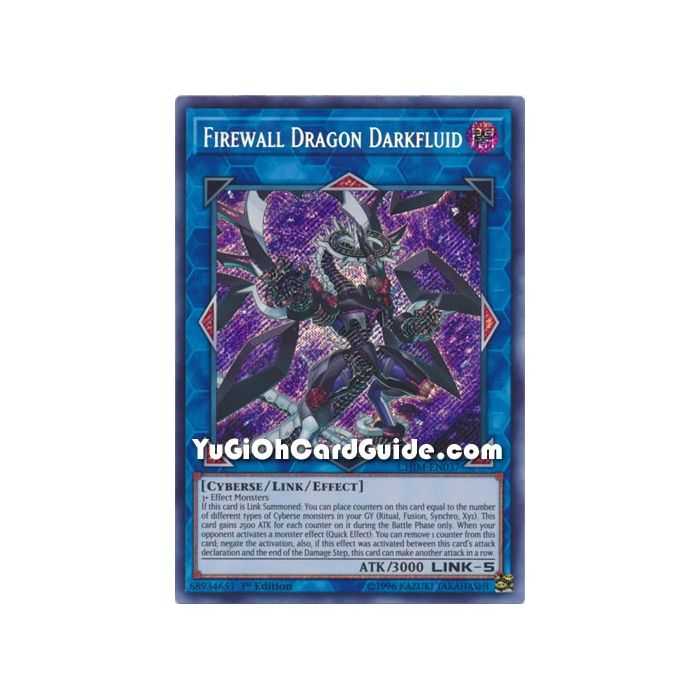 Firewall Dragon Darkfluid (Secret Rare) – Chaos Impact | Carta YUGIOH en México