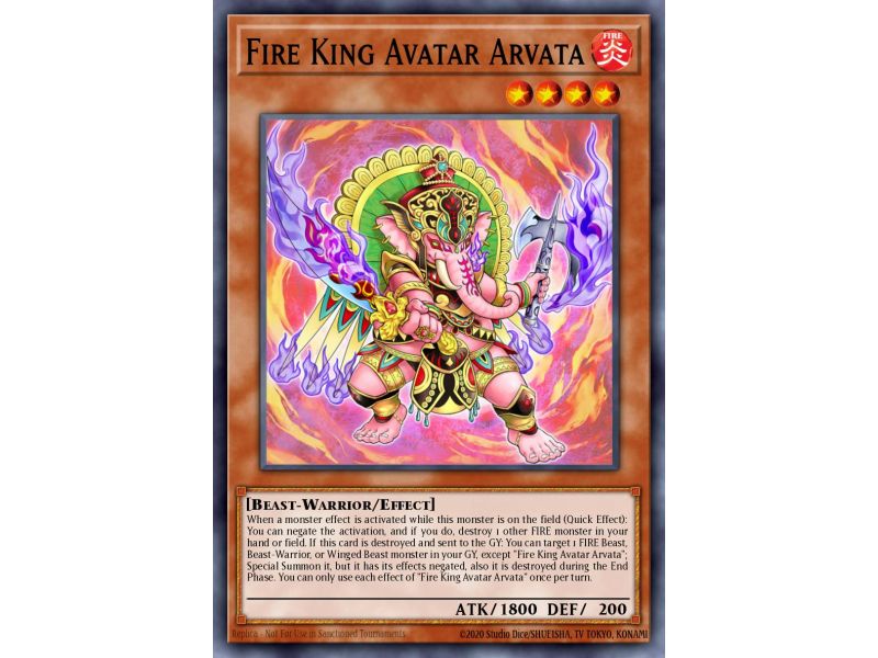 Fire King Avatar Arvata (Common)
