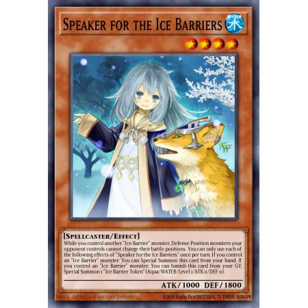 Speaker for the Ice Barriers (Ultra Rare)