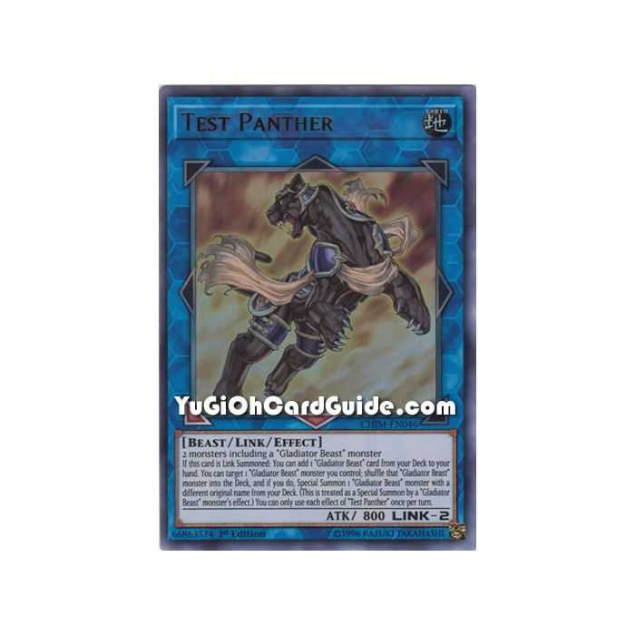 Test Panther (Ultra Rare) – Chaos Impact | Carta YUGIOH en México