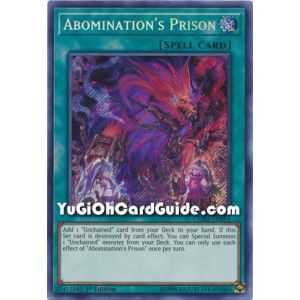 Abomination's Prison  (Secret Rare) – Chaos Impact | Carta YUGIOH en México