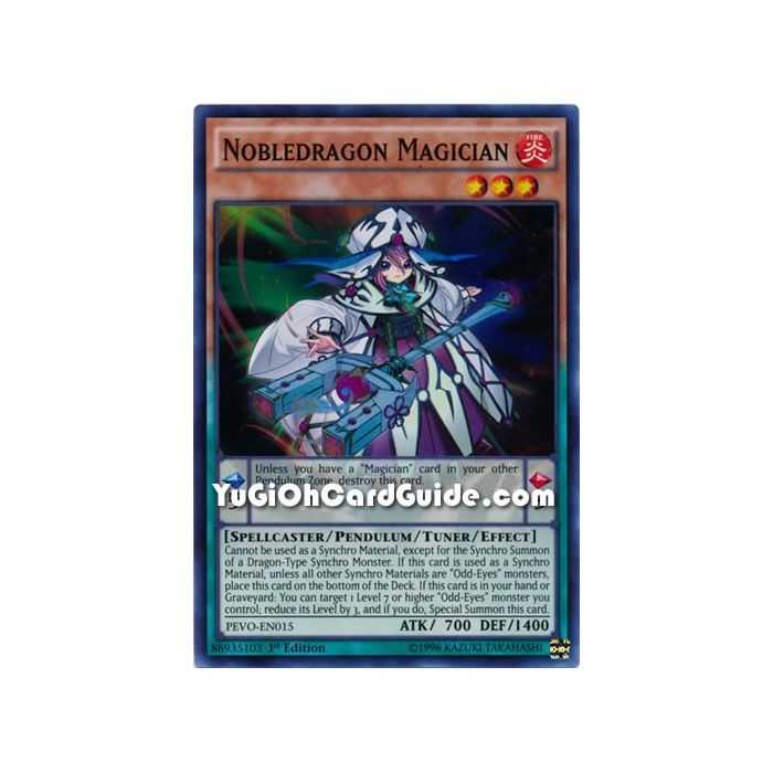 Nobledragon Magician (Super Rare) – Pendulum Evolution | Carta YUGIOH en México