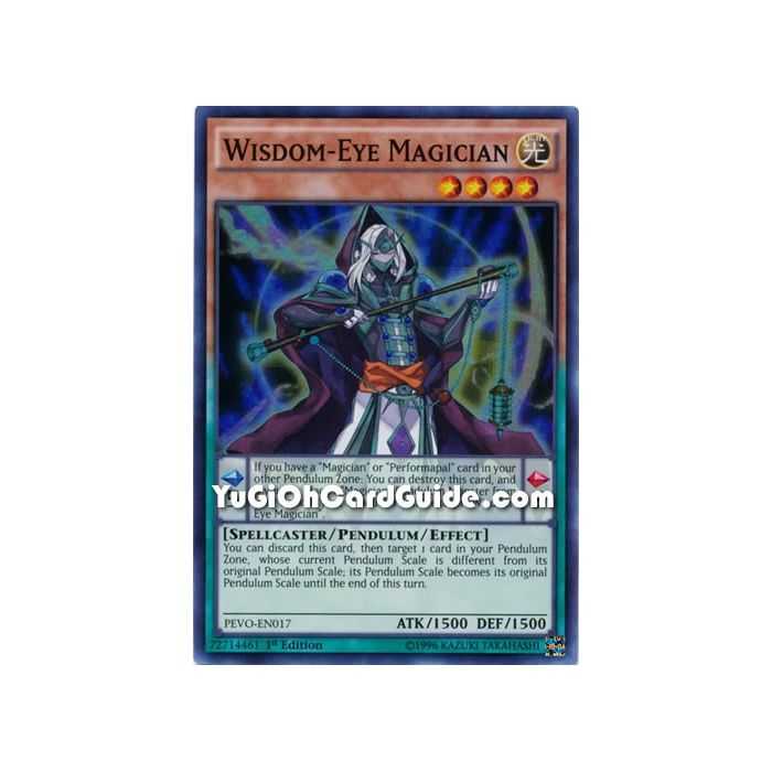 Wisdom-Eye Magician (Super Rare) – Pendulum Evolution | Carta YUGIOH en México