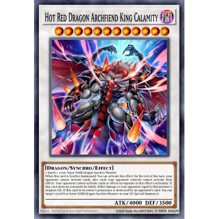 Hot Red Dragon Archfiend King Calamity (Super Rare)