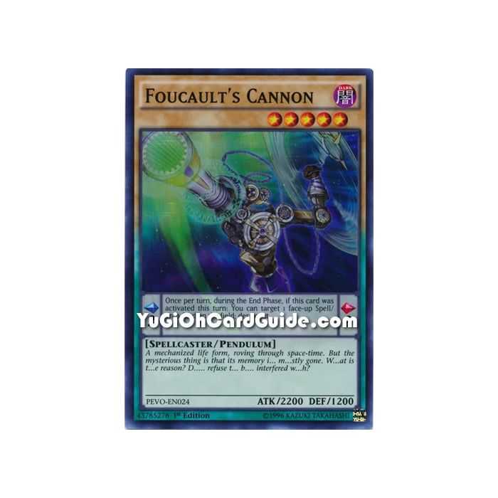Foucaults Cannon (Super Rare) – Pendulum Evolution | Carta YUGIOH en México