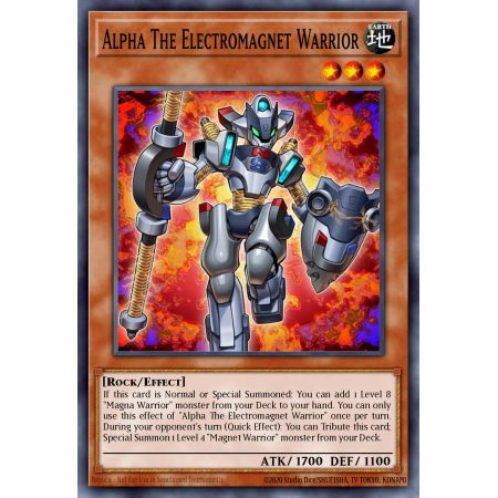 Alpha The Electromagnet Warrior (Super Rare)