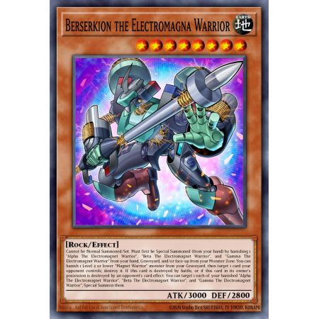 Berserkion the Electromagna Warrior (Ultra Rare)