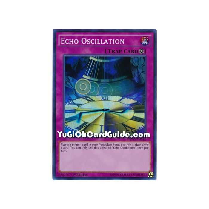 Echo Oscillation (Super Rare) – Pendulum Evolution | Carta YUGIOH en México