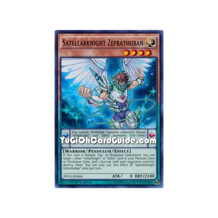 Satellarknight Zefrathuban (Super Rare) – Pendulum Evolution | Carta YUGIOH en México