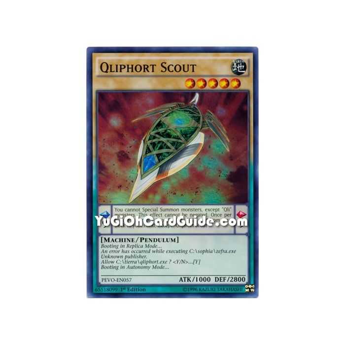 Qliphort Scout (Super Rare) – Pendulum Evolution | Carta YUGIOH en México