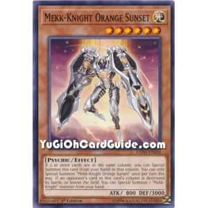 Mekk-Knight Orange Sunset (Common) – Extreme Force | Carta YUGIOH en México