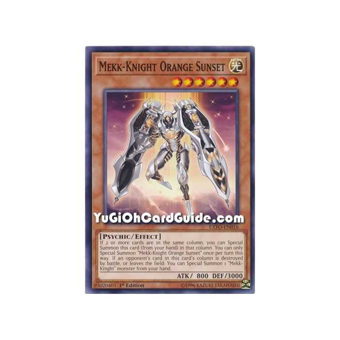 Mekk-Knight Orange Sunset (Common) – Extreme Force | Carta YUGIOH en México