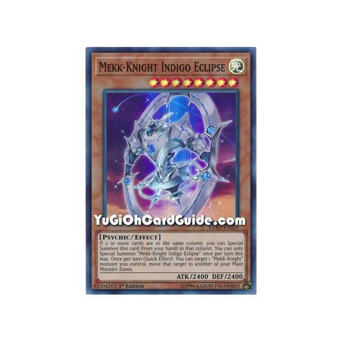 Mekk-Knight Indigo Eclipse (Super Rare) – Extreme Force | Carta YUGIOH en México