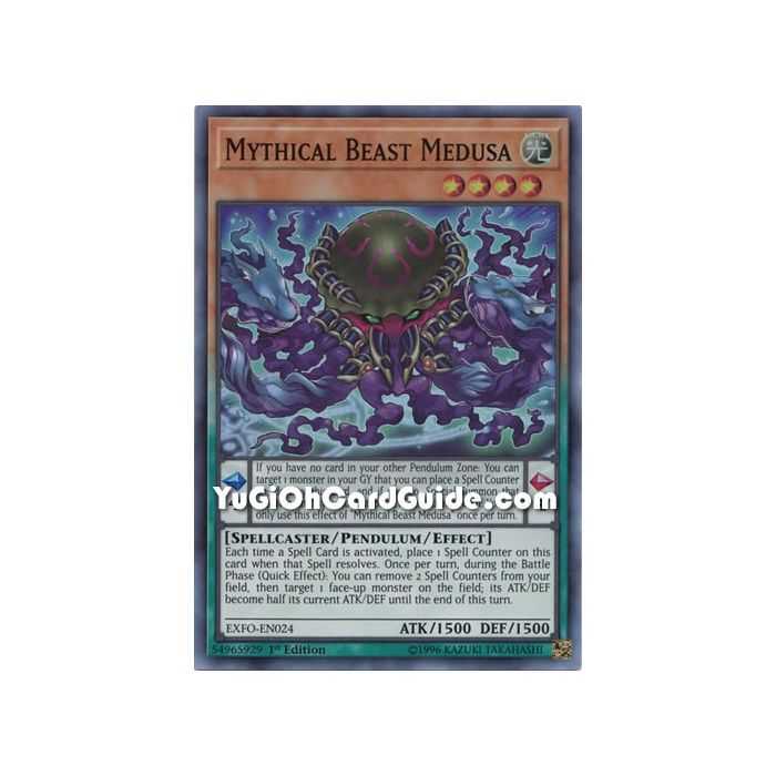 Mythical Beast Medusa (Super Rare) – Extreme Force | Carta YUGIOH en México
