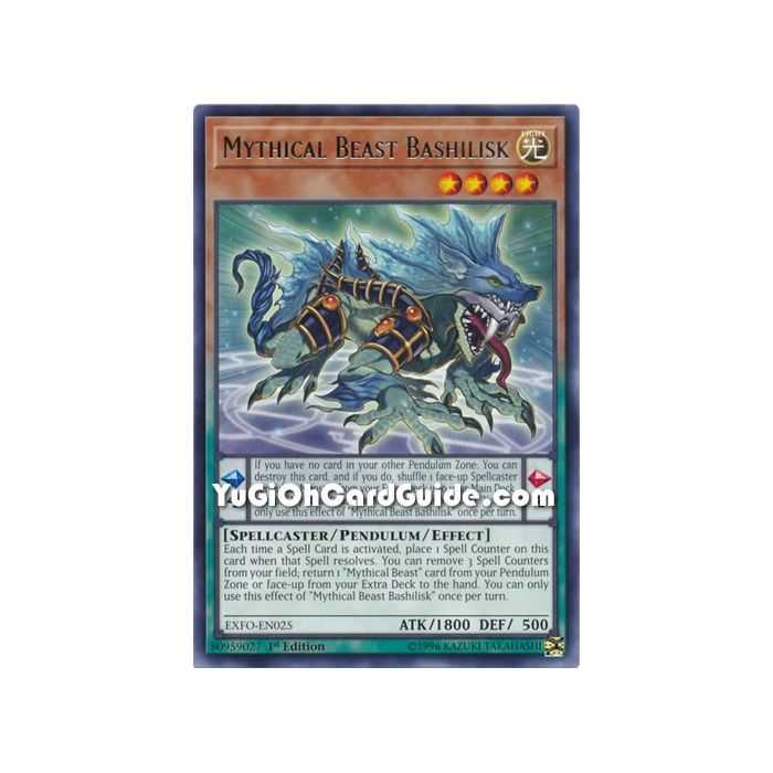 Mythical Beast Bashilisk (Rare) – Extreme Force | Carta YUGIOH en México