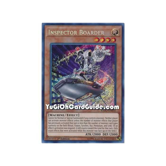 Inspector Boarder (Secret Rare) – Extreme Force | Carta YUGIOH en México