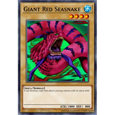 Giant Red Seasnake (Super Rare)