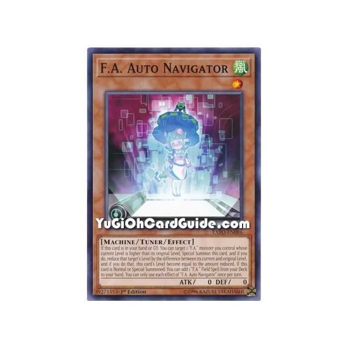 F.A. Auto Navigator (Common) – Extreme Force | Carta YUGIOH en México