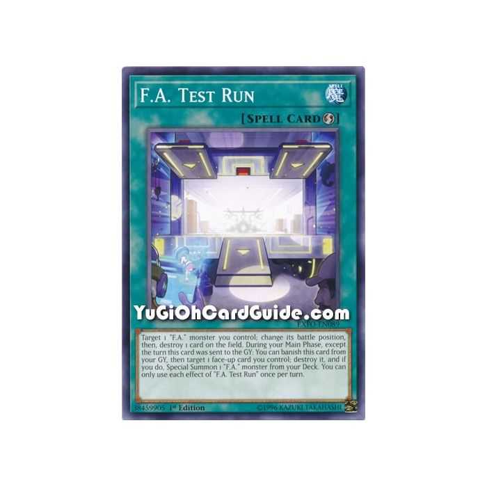 F.A. Test Run (Common) – Extreme Force | Carta YUGIOH en México