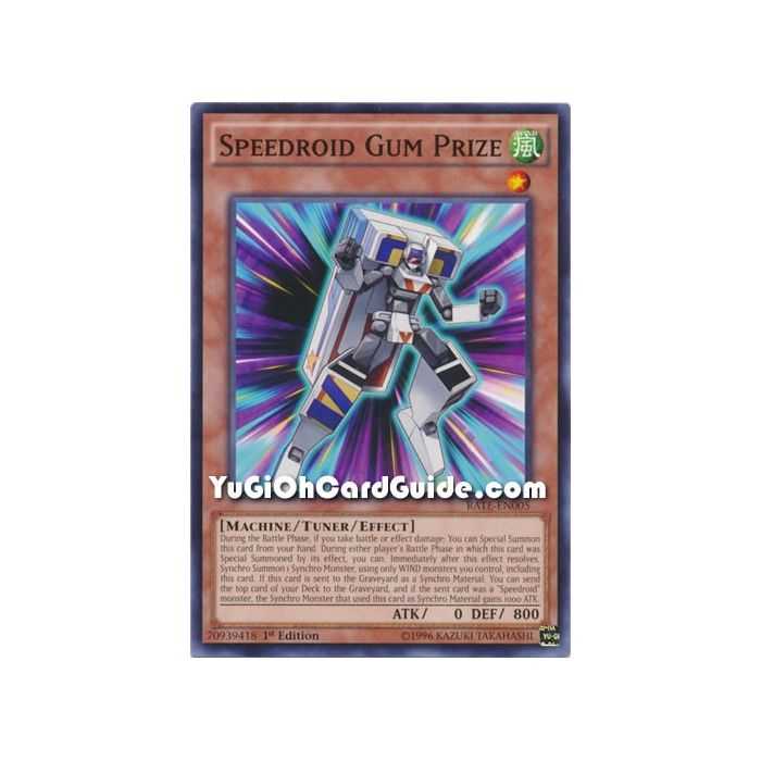 Speedroid Gum Prize (Common) – Raging Tempest | Carta YUGIOH en México