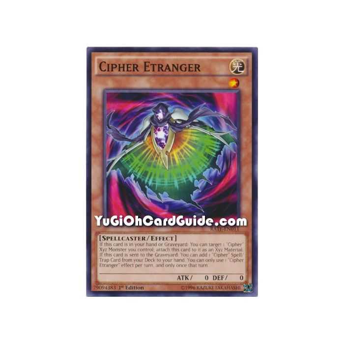 Cipher Etranger (Common) – Raging Tempest | Carta YUGIOH en México