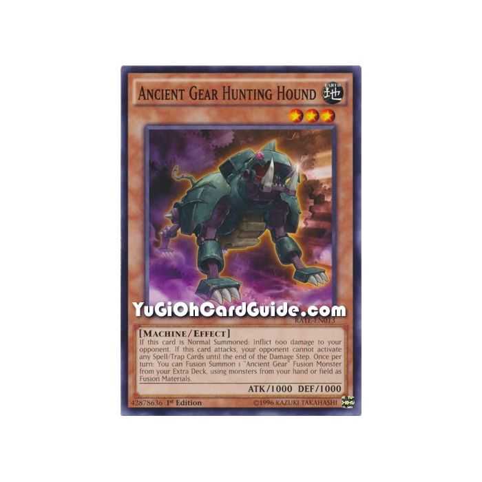 Ancient Gear Hunting Hound (Common) – Raging Tempest | Carta YUGIOH en México