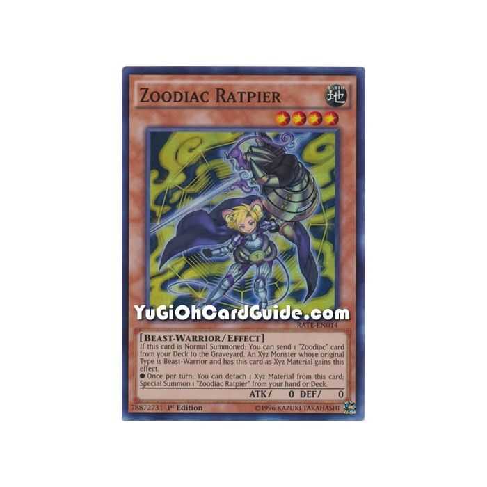 Zoodiac Ratpier (Super Rare) – Raging Tempest | Carta YUGIOH en México