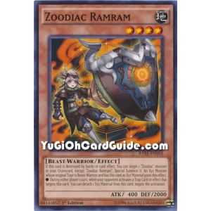 Zoodiac Ramram (Common) – Raging Tempest | Carta YUGIOH en México