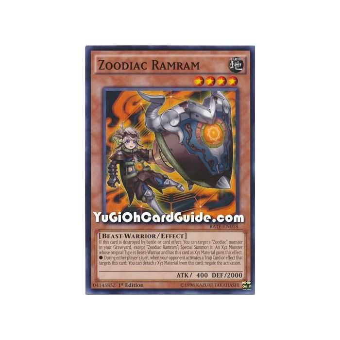 Zoodiac Ramram (Common) – Raging Tempest | Carta YUGIOH en México