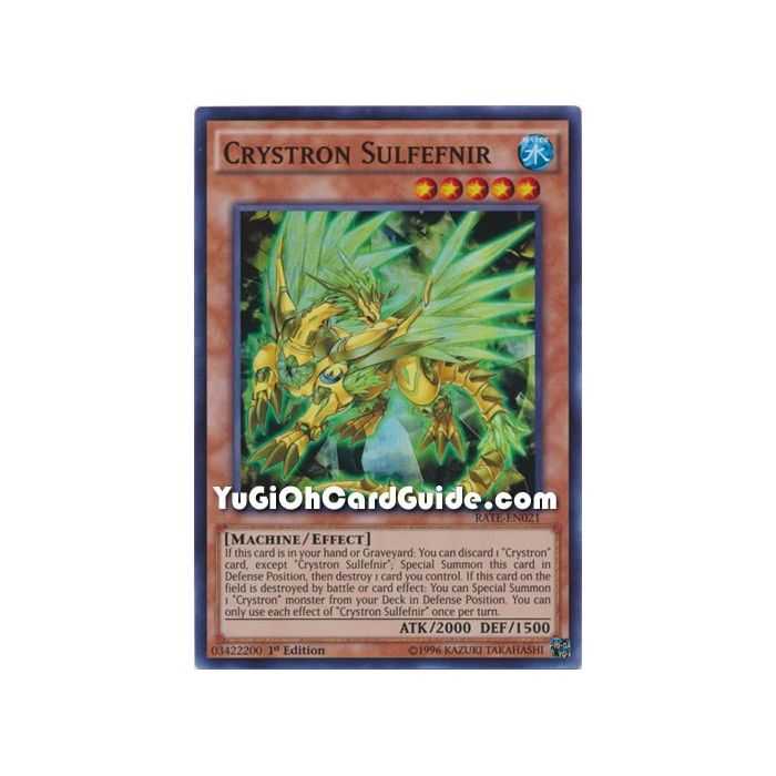 Crystron Sulfefnir (Super Rare) – Raging Tempest | Carta YUGIOH en México